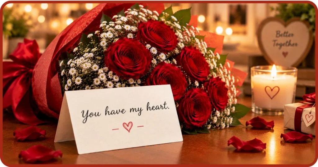 short-one-line-romantic-flower-card-messages